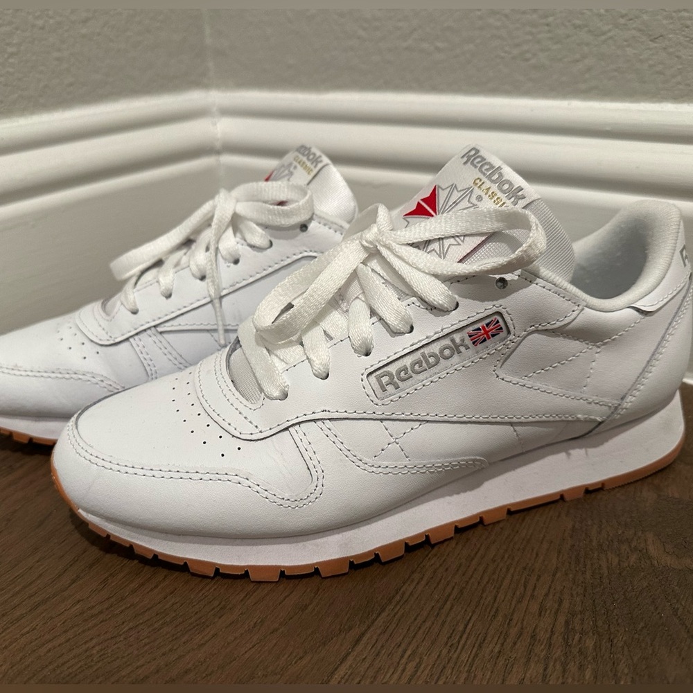 Women’s Reebok Classic White Leather-Worn once